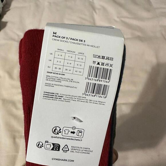 Gymshark Crew long Socks - Picture 2 of 2